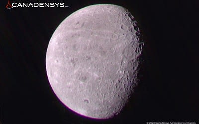 Canadensys Aerospace Lunar Imaging System Captures Moon from Lunar Orbit 